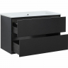 Тумба под раковину Aquanet Милан 105 316690 подвесная Черный глянец, купить, цена, заказать, магазин, доставка, скидка, промокод, купить, цена, заказать, магазин, доставка, скидка, промокод