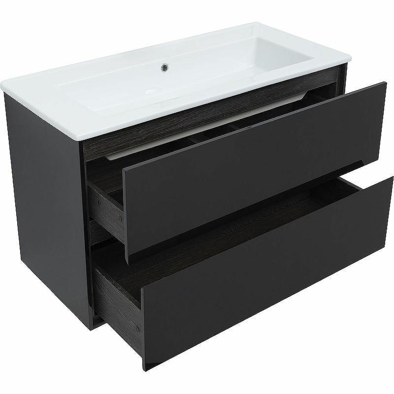 Тумба под раковину Aquanet Милан 105 316690 подвесная Черный глянец, купить, цена, заказать, магазин, доставка, скидка, промокод, купить, цена, заказать, магазин, доставка, скидка, промокод