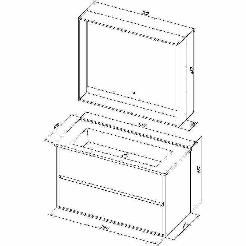 Тумба под раковину Aquanet Милан 105 316690 подвесная Черный глянец, купить, цена, заказать, магазин, доставка, скидка, промокод, купить, цена, заказать, магазин, доставка, скидка, промокод