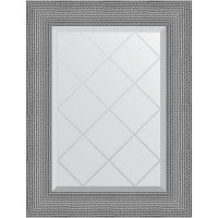Зеркало Evoform Exclusive-G 74х57 BY 4541 с гравировкой в багетной раме - Серебряная кольчуга 88, купить, цена, заказать, магазин, доставка, скидка, промокод, купить, цена, заказать, магазин, доставка, скидка, промокод