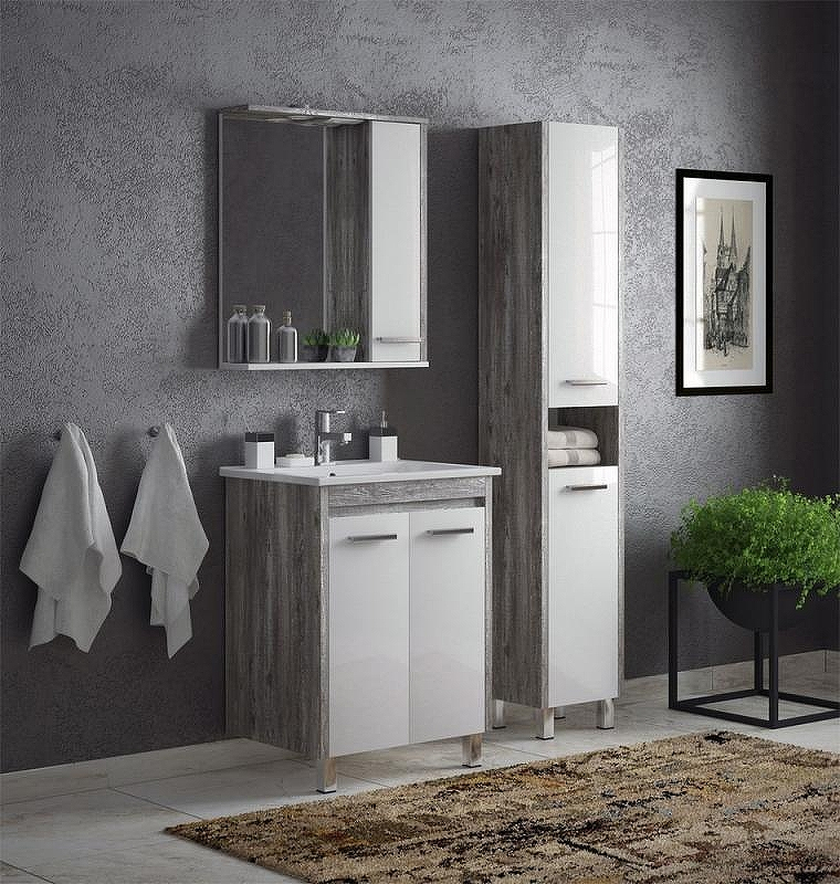 Зеркало со шкафом Corozo Лорена 65 SD-00000296 с подсветкой Антик Белое, купить, цена, заказать, магазин, доставка, скидка, промокод, купить, цена, заказать, магазин, доставка, скидка, промокод