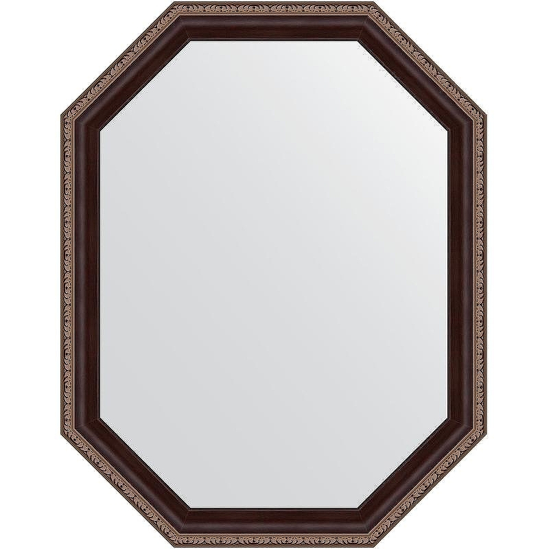 Зеркало Evoform Polygon 69х54 BY 7274 в багетной раме - Махагон с орнаментом 50, купить, цена, заказать, магазин, доставка, скидка, промокод, купить, цена, заказать, магазин, доставка, скидка, промокод