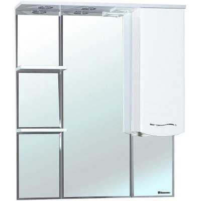 Зеркало со шкафом Bellezza Мари 75 R 4612912001011 с подсветкой Белое