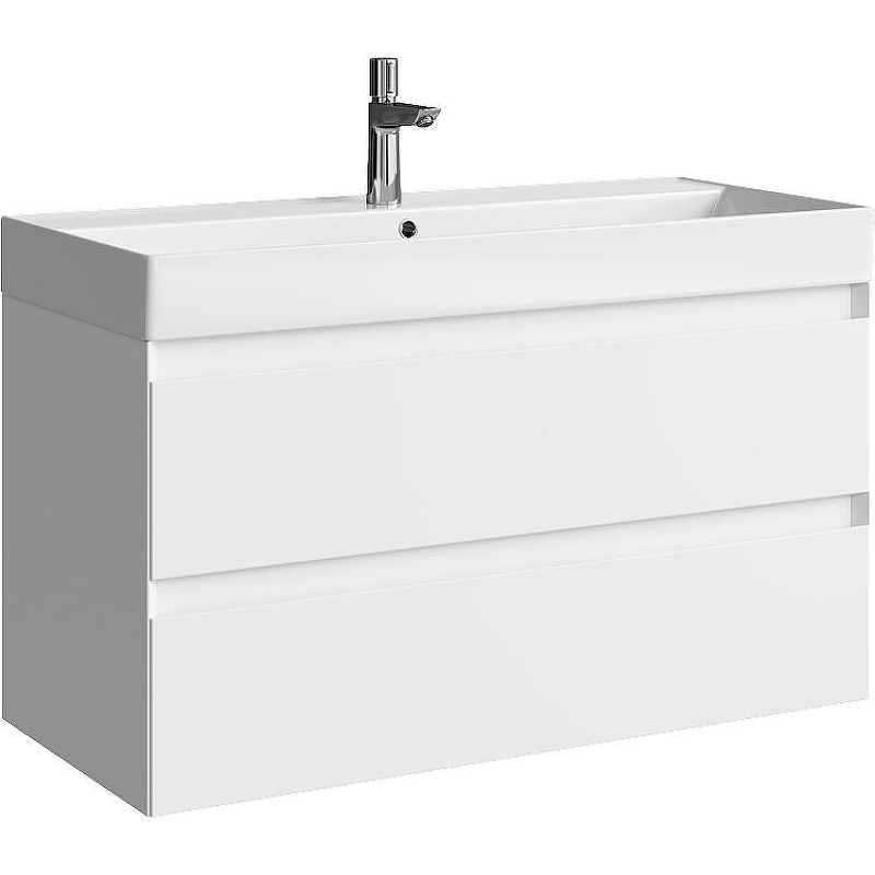 Тумба под раковину Aqwella Geometria 100 GE01102WM подвесная Белая матовая, купить, цена, заказать, магазин, доставка, скидка, промокод, купить, цена, заказать, магазин, доставка, скидка, промокод