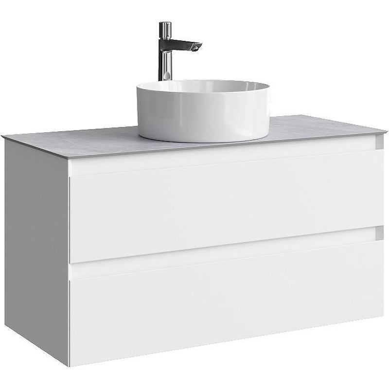 Тумба под раковину Aqwella Geometria 100 GE01102WM подвесная Белая матовая, купить, цена, заказать, магазин, доставка, скидка, промокод, купить, цена, заказать, магазин, доставка, скидка, промокод