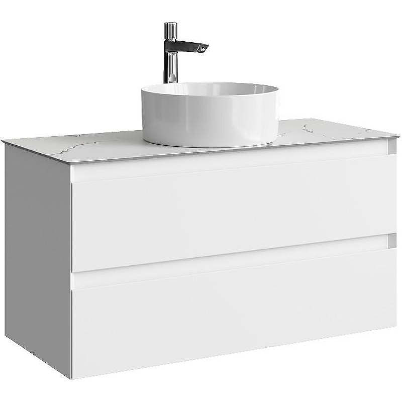Тумба под раковину Aqwella Geometria 100 GE01102WM подвесная Белая матовая, купить, цена, заказать, магазин, доставка, скидка, промокод, купить, цена, заказать, магазин, доставка, скидка, промокод