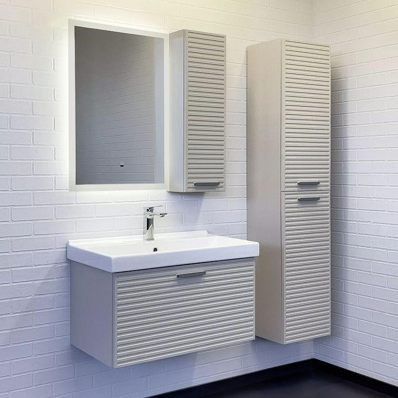 Шкаф пенал Comforty Касабланка 35 00-00020082 подвесной Серый шелк, купить, цена, заказать, магазин, доставка, скидка, промокод, купить, цена, заказать, магазин, доставка, скидка, промокод