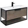Тумба с раковиной Comforty Бонн 90 00-00003466 подвесная Дуб темный, купить, цена, заказать, магазин, доставка, скидка, промокод, купить, цена, заказать, магазин, доставка, скидка, промокод