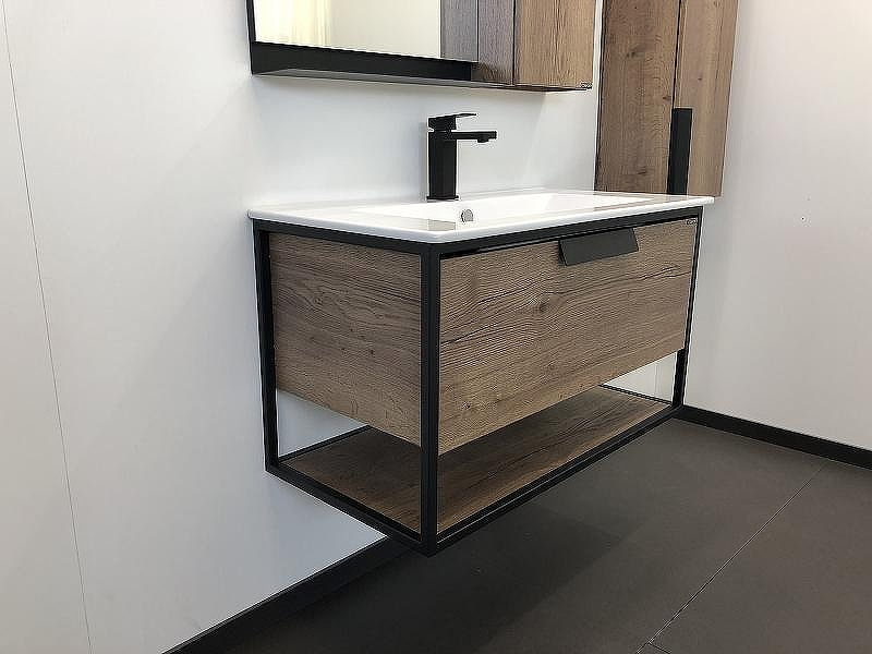 Тумба с раковиной Comforty Бонн 90 00-00003466 подвесная Дуб темный, купить, цена, заказать, магазин, доставка, скидка, промокод, купить, цена, заказать, магазин, доставка, скидка, промокод