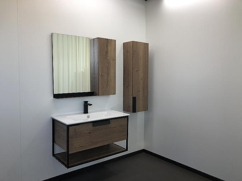 Тумба с раковиной Comforty Бонн 90 00-00003466 подвесная Дуб темный, купить, цена, заказать, магазин, доставка, скидка, промокод, купить, цена, заказать, магазин, доставка, скидка, промокод