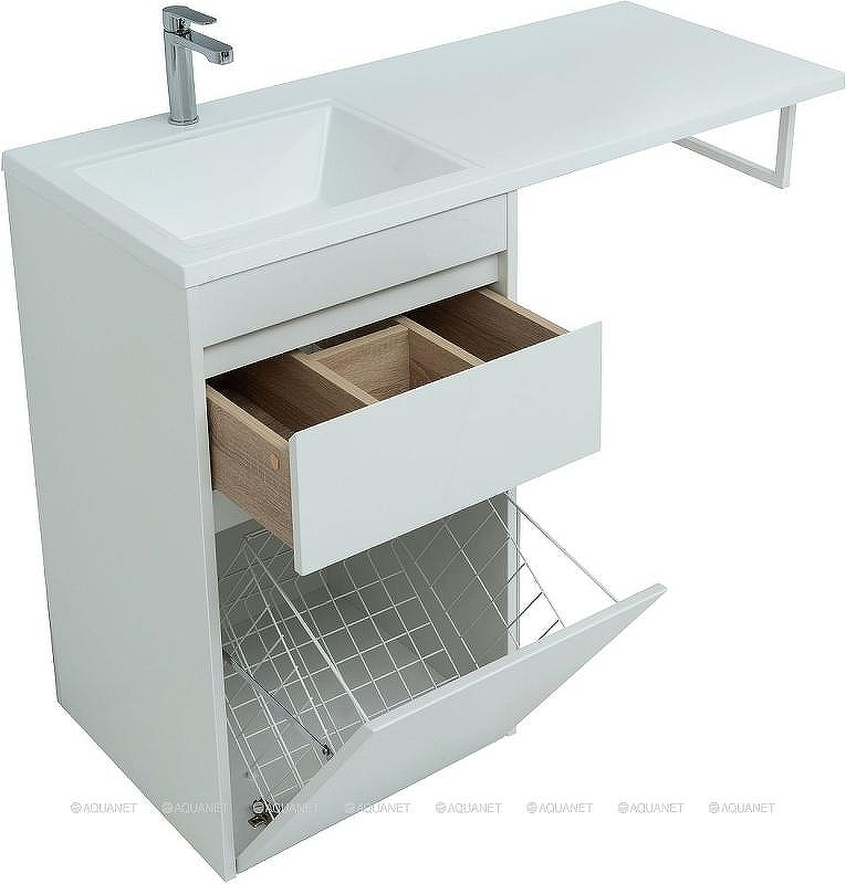 Тумба под раковину Aquanet Токио 120 239290 Белая, купить, цена, заказать, магазин, доставка, скидка, промокод, купить, цена, заказать, магазин, доставка, скидка, промокод