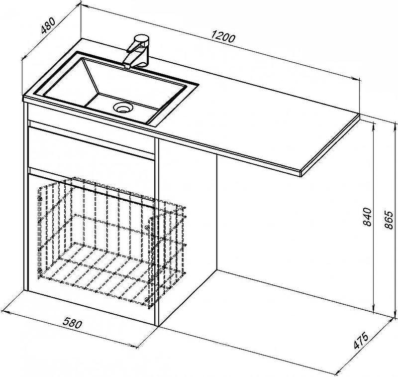 Тумба под раковину Aquanet Токио 120 239290 Белая, купить, цена, заказать, магазин, доставка, скидка, промокод, купить, цена, заказать, магазин, доставка, скидка, промокод