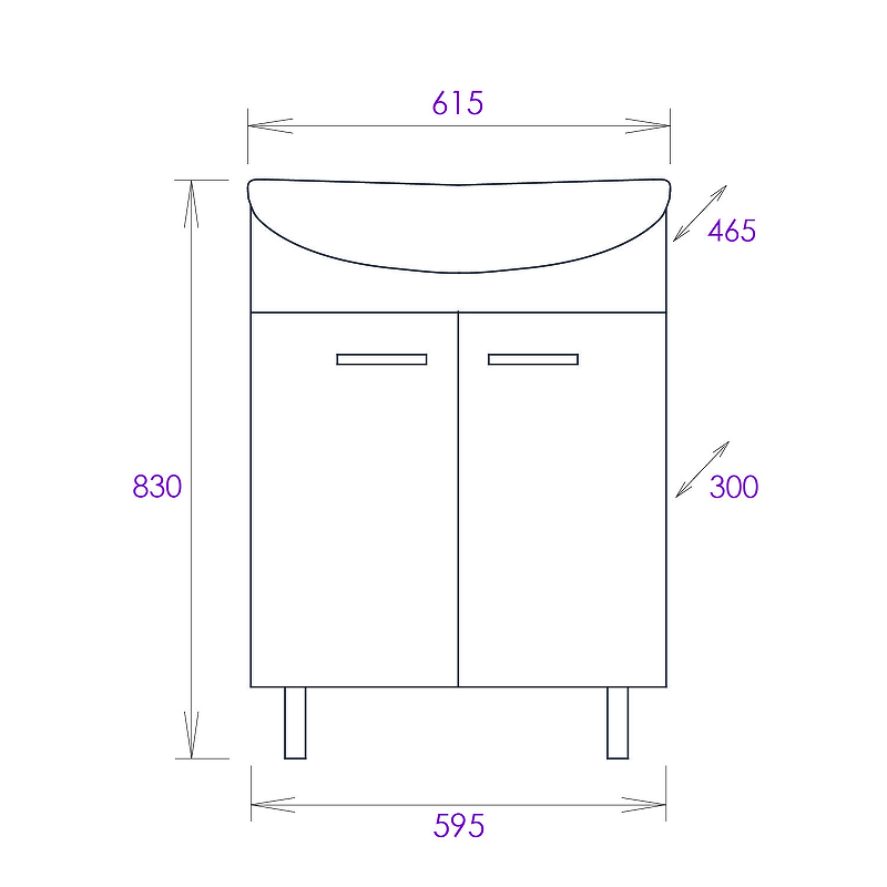 Тумба под раковину Onika Коралл 60 106149 цвет Белый, купить, цена, заказать, магазин, доставка, скидка, промокод, купить, цена, заказать, магазин, доставка, скидка, промокод