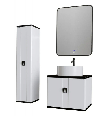 Шкаф пенал Grossman Норма 30 303012 подвесная цвет Белый глянцевый