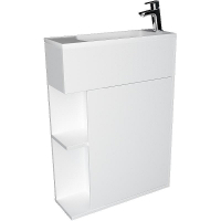 Тумба с раковиной 1MarKa Stretto 60П У94717 подвесная Белый глянец, купить, цена, заказать, магазин, доставка, скидка, промокод, купить, цена, заказать, магазин, доставка, скидка, промокод