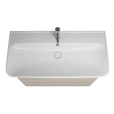 Тумба с раковиной Burgbad Iveo 100 SFEN100F2834G0161C0001*1 подвесная Фланелевый дуб