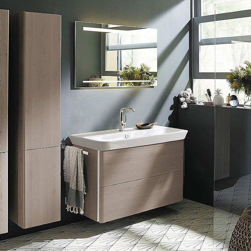 Тумба с раковиной Burgbad Iveo 100 SFEN100F2834G0161C0001*1 подвесная Фланелевый дуб, купить, цена, заказать, магазин, доставка, скидка, промокод, купить, цена, заказать, магазин, доставка, скидка, промокод