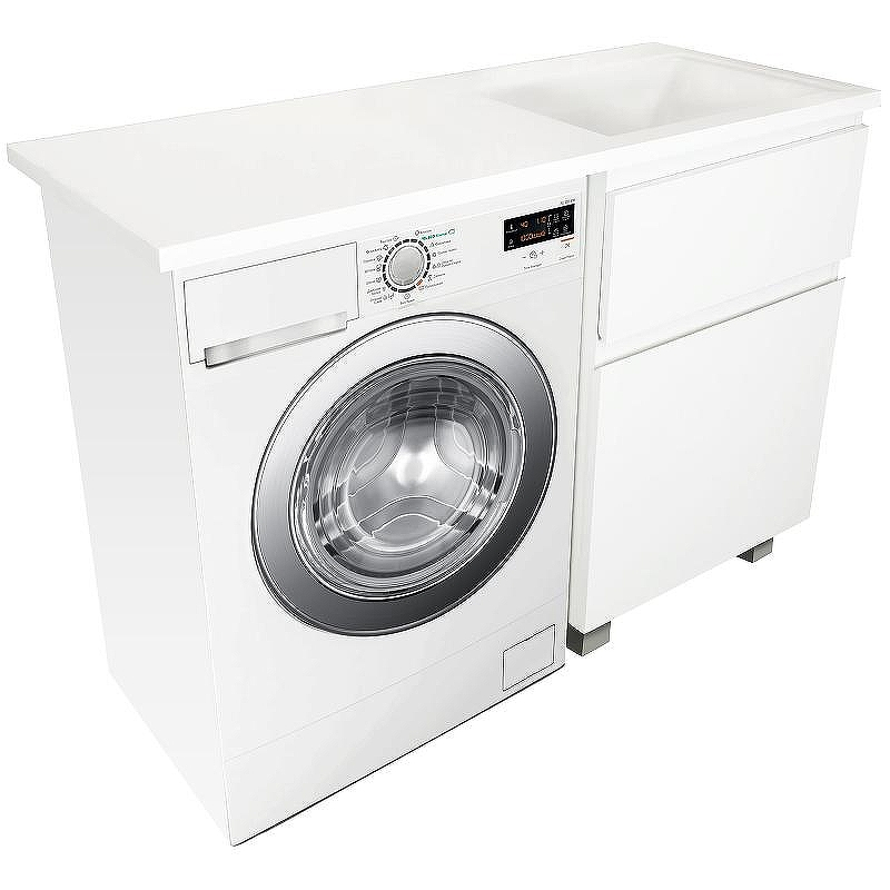 Тумба с раковиной Эстет Dallas Luxe 100 R ФР-00002316 Белая, купить, цена, заказать, магазин, доставка, скидка, промокод, купить, цена, заказать, магазин, доставка, скидка, промокод