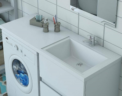 Тумба с раковиной Эстет Dallas Luxe 100 R ФР-00002316 Белая