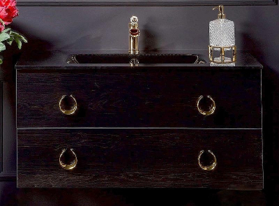 Тумба под раковину Boheme Armadi Art NeoArt 100 831-100-BW подвесная Black Wood