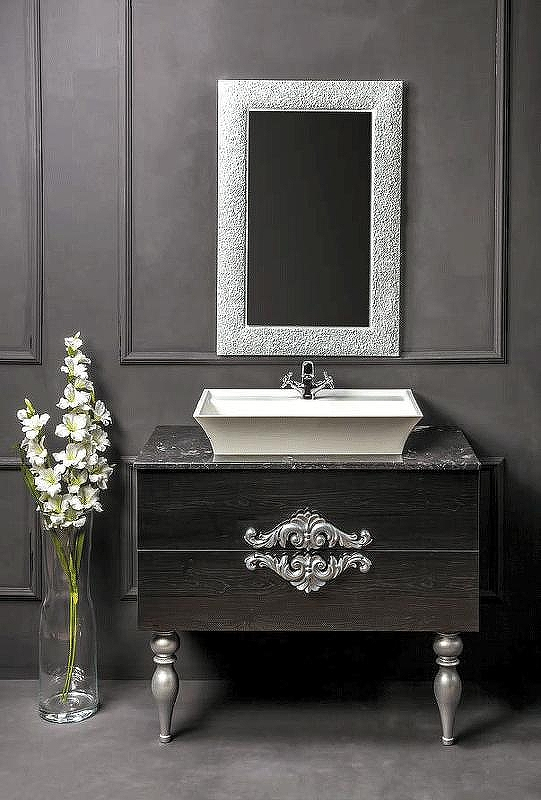 Тумба под раковину Boheme Armadi Art NeoArt 100 831-100-BW подвесная Black Wood, купить, цена, заказать, магазин, доставка, скидка, промокод, купить, цена, заказать, магазин, доставка, скидка, промокод