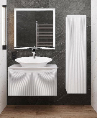 Тумба под раковину Laparet Bianca 80 BiaL.01.80/P/W подвесная Белая