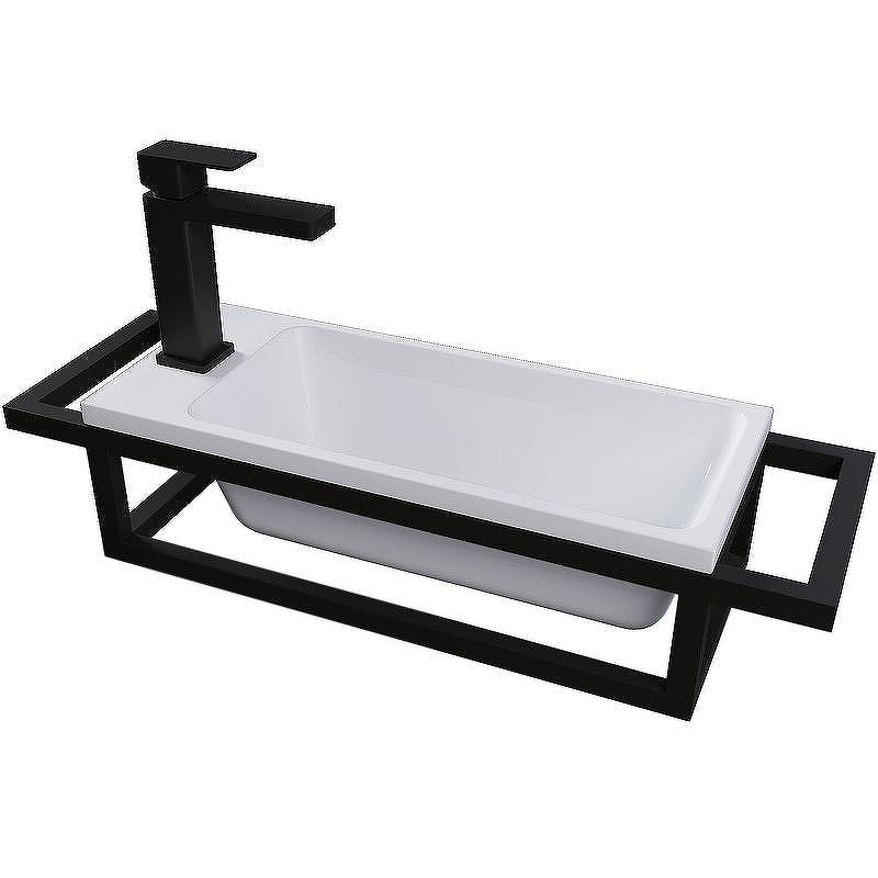 Консоль для раковины Grossman Метрис 50 105003 Черный, купить, цена, заказать, магазин, доставка, скидка, промокод, купить, цена, заказать, магазин, доставка, скидка, промокод