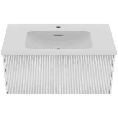 Тумба под раковину La Fenice Terra 80 FNC-01-TER-B-80 подвесная Белая матовая