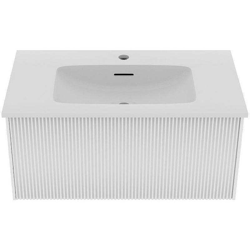 Тумба под раковину La Fenice Terra 80 FNC-01-TER-B-80 подвесная Белая матовая, купить, цена, заказать, магазин, доставка, скидка, промокод, купить, цена, заказать, магазин, доставка, скидка, промокод