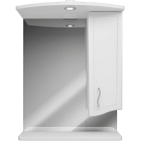 Зеркало со шкафом DIWO Переславль 60 R PER.Z.60/P/W с подсветкой Белое, купить, цена, заказать, магазин, доставка, скидка, промокод, купить, цена, заказать, магазин, доставка, скидка, промокод