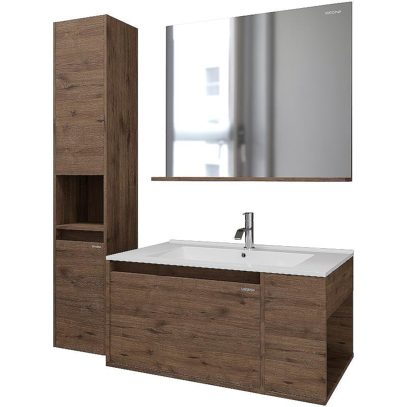 Тумба под раковину Grossman Тенза 85 108503 подвесная Веллингтон, купить, цена, заказать, магазин, доставка, скидка, промокод, купить, цена, заказать, магазин, доставка, скидка, промокод