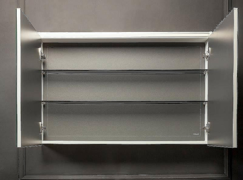 Зеркальный шкаф Boheme Armadi Art Vallessi 80 547-D с подсветкой Dark oak, купить, цена, заказать, магазин, доставка, скидка, промокод, купить, цена, заказать, магазин, доставка, скидка, промокод