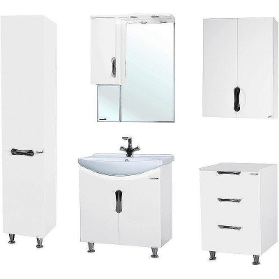 Шкаф пенал Bellezza Лагуна 35 L 4622107002013 Белый