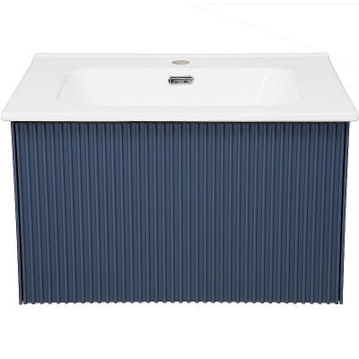 Тумба под раковину La Fenice Terra 60 FNC-01-TER-BG-60 подвесная Синяя матовая