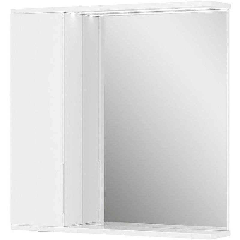 Зеркало со шкафом Volna Lake 70 L zsLAKE70.L-01 с подсветкой Белое, купить, цена, заказать, магазин, доставка, скидка, промокод, купить, цена, заказать, магазин, доставка, скидка, промокод