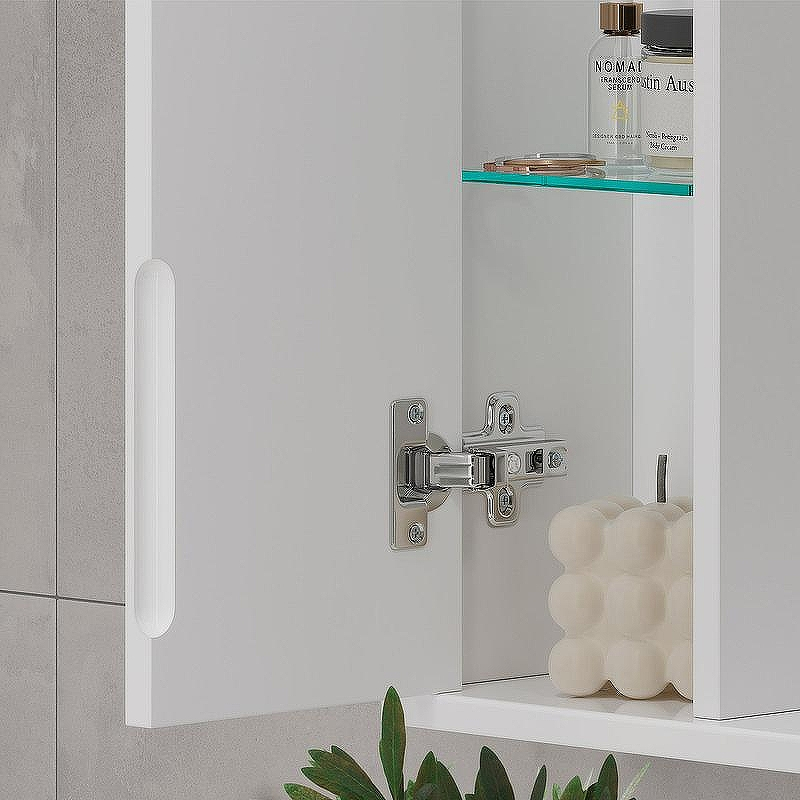 Зеркало со шкафом Volna Lake 70 L zsLAKE70.L-01 с подсветкой Белое, купить, цена, заказать, магазин, доставка, скидка, промокод, купить, цена, заказать, магазин, доставка, скидка, промокод