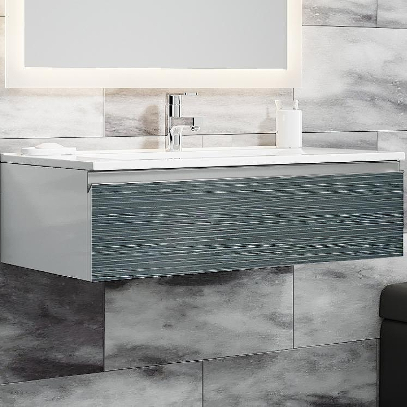 Тумба с раковиной SanVit Авеню-1 100 kavenu1100 с фактурой под дерево подвесная Шелк Сталь, купить, цена, заказать, магазин, доставка, скидка, промокод, купить, цена, заказать, магазин, доставка, скидка, промокод