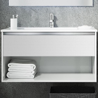 Тумба с раковиной SanVit Контур 60 kkont060 в цвете Ral подвесная Белый глянец, купить, цена, заказать, магазин, доставка, скидка, промокод, купить, цена, заказать, магазин, доставка, скидка, промокод