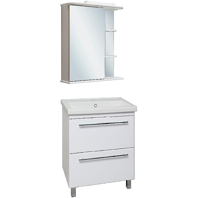 Зеркальный шкаф Runo Магнолия 60 L 00000000030 с подсветкой Белый, купить, цена, заказать, магазин, доставка, скидка, промокод, купить, цена, заказать, магазин, доставка, скидка, промокод