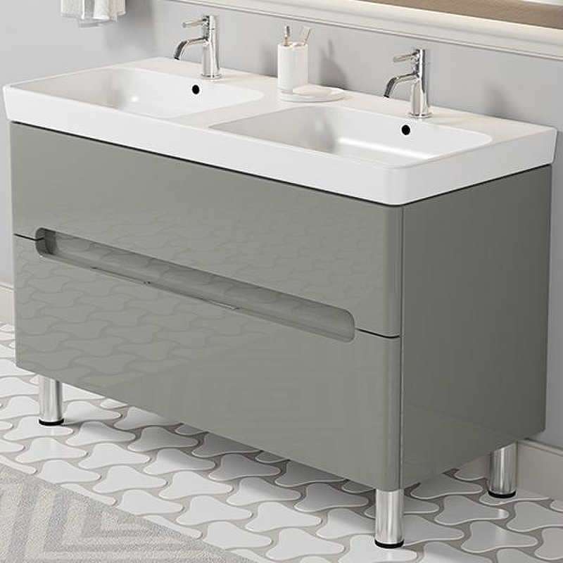 Тумба с раковиной SanVit Форма 120 kforma1202 в цвете Ral Белый глянец, купить, цена, заказать, магазин, доставка, скидка, промокод, купить, цена, заказать, магазин, доставка, скидка, промокод