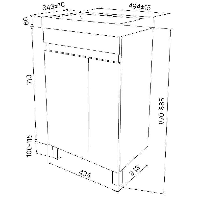 Тумба с раковиной Iddis Zodiac 50 ZOD5ADFi95K Белая матовая Дерево, купить, цена, заказать, магазин, доставка, скидка, промокод, купить, цена, заказать, магазин, доставка, скидка, промокод