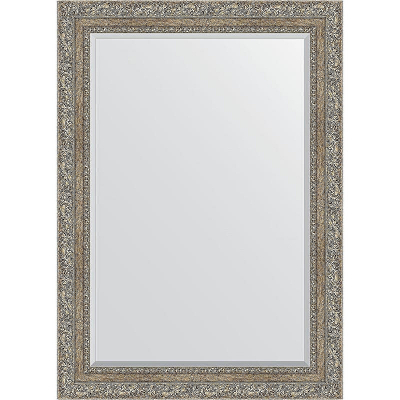 Зеркало Evoform Exclusive 105х75 BY 3461 с фацетом в багетной раме - Виньетка античное серебро 85