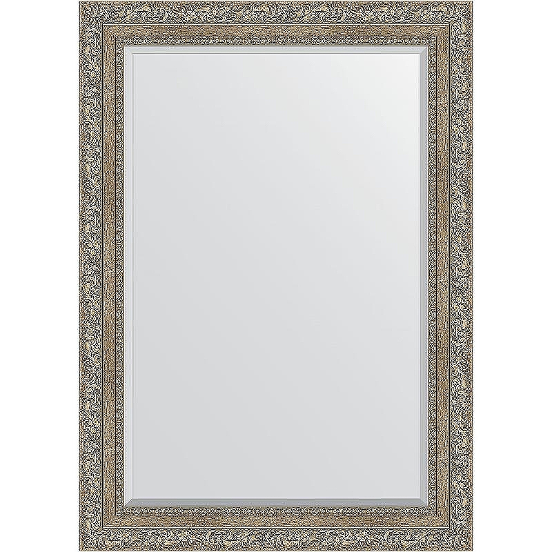Зеркало Evoform Exclusive 105х75 BY 3461 с фацетом в багетной раме - Виньетка античное серебро 85, купить, цена, заказать, магазин, доставка, скидка, промокод, купить, цена, заказать, магазин, доставка, скидка, промокод