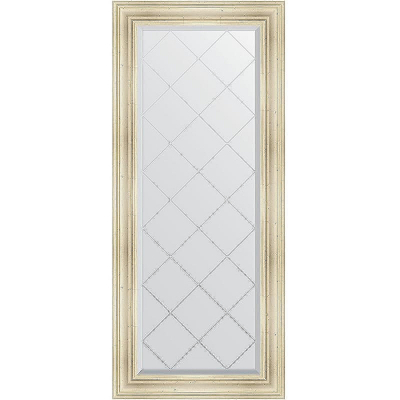 Зеркало Evoform Exclusive-G 158х69 BY 4160 с гравировкой в багетной раме - Травленое серебро 99