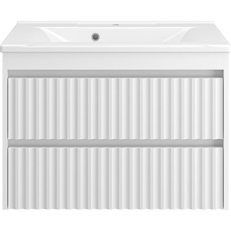 Тумба с раковиной Brevita Balaton 80 УТ000014506 подвесная Белая матовая, купить, цена, заказать, магазин, доставка, скидка, промокод, купить, цена, заказать, магазин, доставка, скидка, промокод