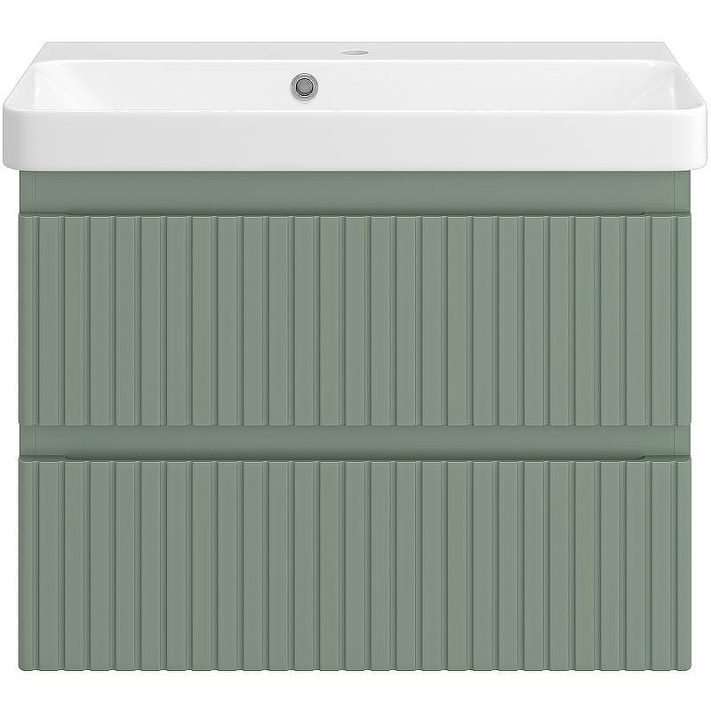 Тумба с раковиной Brevita Victory 70 УТ000015998 подвесная Зеленая матовая, купить, цена, заказать, магазин, доставка, скидка, промокод, купить, цена, заказать, магазин, доставка, скидка, промокод