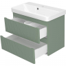 Тумба с раковиной Brevita Victory 70 УТ000015998 подвесная Зеленая матовая, купить, цена, заказать, магазин, доставка, скидка, промокод, купить, цена, заказать, магазин, доставка, скидка, промокод