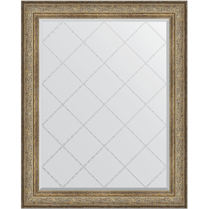 Зеркало Evoform Exclusive-G 125х100 BY 4382 с гравировкой в багетной раме - Виньетка античная бронза 109, купить, цена, заказать, магазин, доставка, скидка, промокод, купить, цена, заказать, магазин, доставка, скидка, промокод