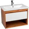 Тумба под раковину VIANT Бостон 70 VBOS70CO-T1YP подвесная Белая Дуб Вотан, купить, цена, заказать, магазин, доставка, скидка, промокод, купить, цена, заказать, магазин, доставка, скидка, промокод