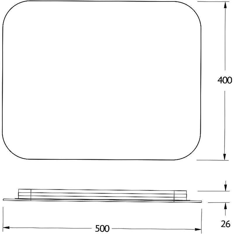 Зеркало Defesto Opti 50x40 DF 2811RH с подсветкой 15W-3000К/ИК - выключатель/Теплый белый свет, купить, цена, заказать, магазин, доставка, скидка, промокод, купить, цена, заказать, магазин, доставка, скидка, промокод